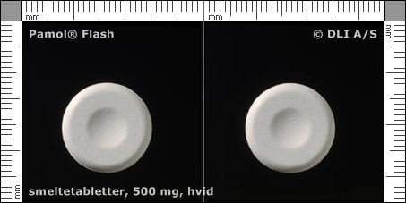 Pamol flash smeltetabletter 500mg indeholder Aspartam