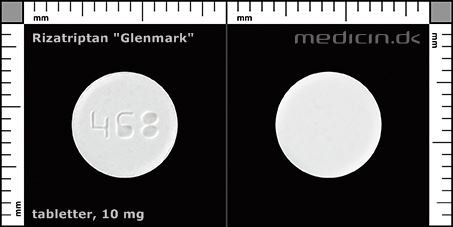 Rizatriptan "Glenmark" tabletter 10mg indeholder Aspartam