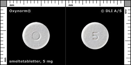 Oxynorm smeltetabletter 5 mg indeholder Aspartam