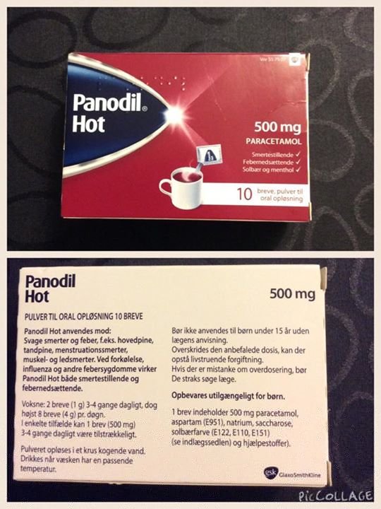 Panodil Hot indeholder Aspartam