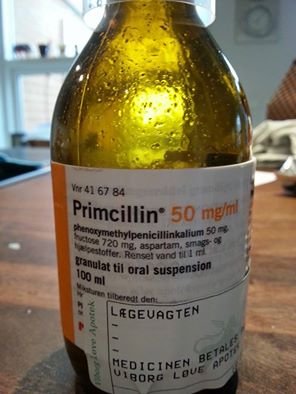 Primcillin 50mg indeholder Aspartam